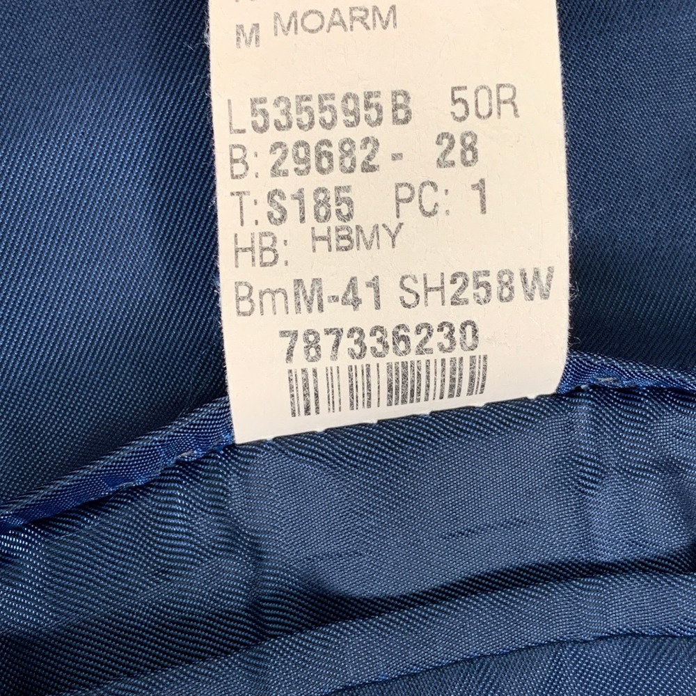 Ermenegildo Zegna Blazer Jacket Men 50R Silk Flax Blue Windowpane Sport Coat - Picture 8 of 16